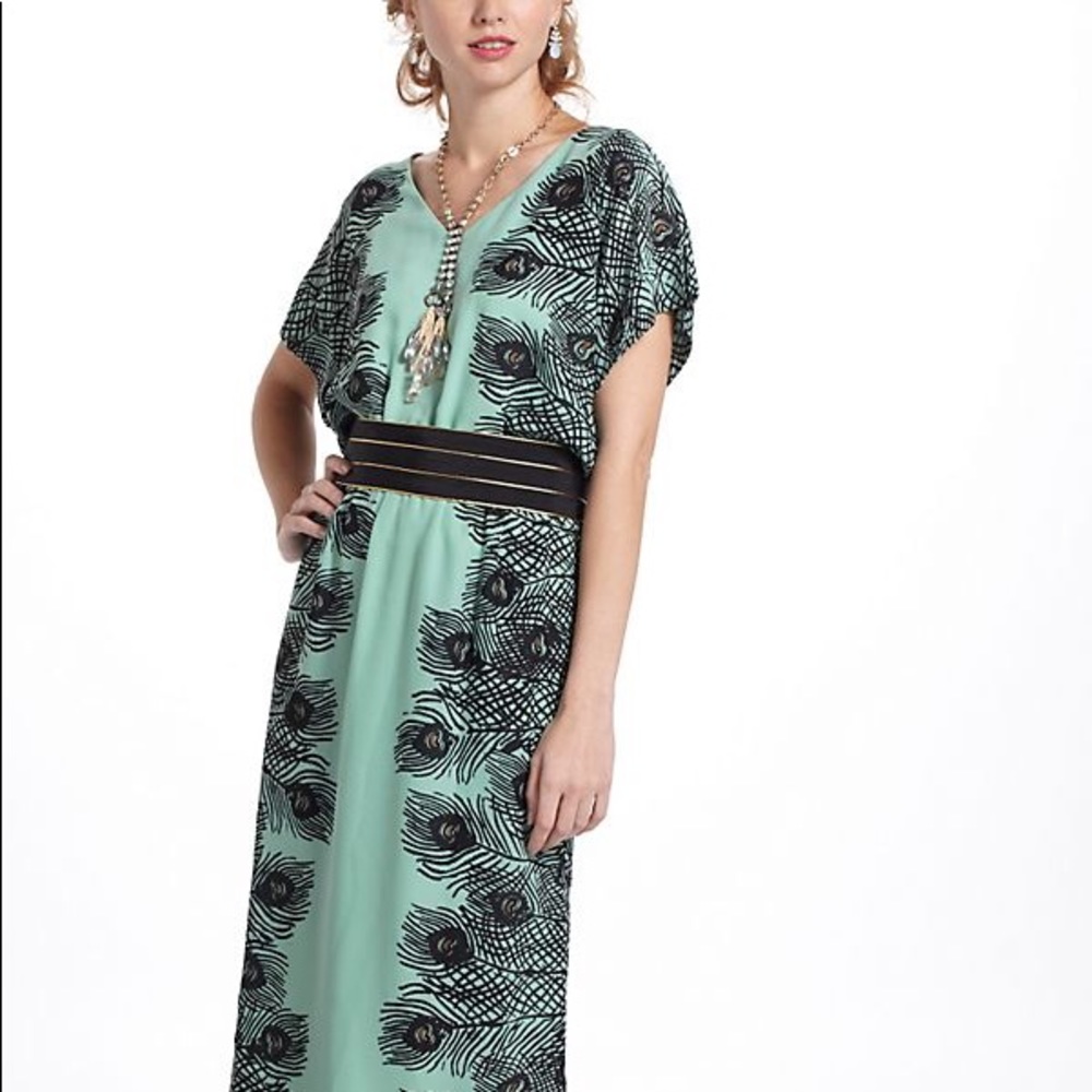 Cory Lynn Calter for Anthropologie Peacock Dress